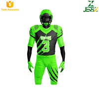 Uniformes de Fútbol Americano Sublimados de Alta Calidad, 100% Poliéster, Conjuntos Deportivos Cómodos, Nombres de Equipo Personalizados