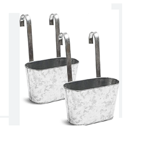 Macetas colgantes galvanizadas Macetas de tamaño pequeño Herramientas de jardín de alta calidad con acabado a prueba de herrumbre para uso en el hogar y el jardín - Product Image 4