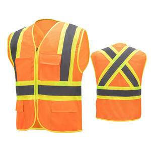 Chaleco de Seguridad de Alta Visibilidad para Hombre, Chaleco de Trabajo para Construcción de Carreteras, Logotipo Personalizado, Reflectante, Poliéster/Algodón, Chaqueta de Seguridad para Hombre - Product Image 6