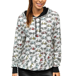 Sudaderas con capucha de mujer con estilo Color Block Pullover Sudadera con capucha Casual Sports Outfit - Product Image 1