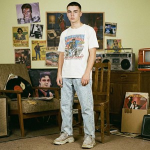 Pantalons de survêtement pour hommes, style hip-hop Y2K, coupe ample, 100% coton, peinture en aérosol imperméable, art graffiti rétro pour les extrémités - Product Image 2