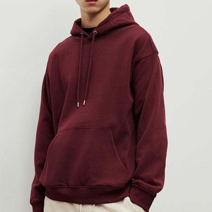 Sweat-shirt à capuche surdimensionné en coton 100% de haute qualité, couleur unie, décontracté, épaules tombantes, pull personnalisé avec logo, sweat-shirt pour hommes - Product Image 1