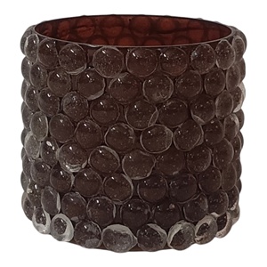 Candelabros vacíos de lujo de tamaño y Color personalizado marrón ámbar, linternas y tarros con mosaico de burbujas de vidrio para decoración del hogar - Product Image 2