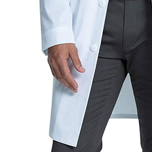 Uso en Hospital Lab Wear Menos Precio 100% Algodón Doctor Lab Bata Precio al por mayor Batas de laboratorio blancas - Product Image 6