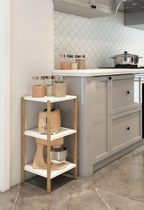 3-Tier Wooden <b>Corner</b> Shelf Decorative Side Table, Plant Stand & <b>Storage</b> <b>Unit</b> - Product Image 6