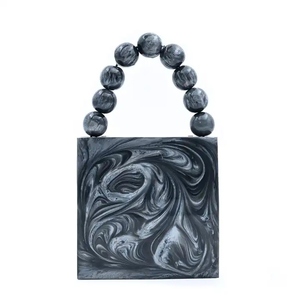 Bolso de mano de resina para mujer, accesorios de moda, bolsos con nuevo patrón para niña, bolsos de hombro de noche artesanales de resina de alta calidad - Product Image 6