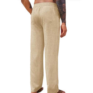 กางเกงคาร์โก้ลำลองสำหรับผู้ชาย, กางเกง100% ผ้าฝ้ายขนาดใหญ่มีหลายกระเป๋าน้ำหนักเบา - Product Image 3