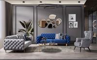 Bestseller Luxus Modern Ottoman Style Sofa Set Luxus Holz möbel für Wohnzimmer Chester Modal Modern