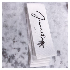 Étiquette tissée en gros taille faible minimum étiquette de vêtement étiquette tissée étiquette étiquettes tissées personnalisées logo personnalisé étiquette tissée étiquette de cou - Product Image 6