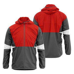 Chaqueta Deportiva con Cremallera Completa y Capucha para Hombre, Personalizable con Sublimación OEM, Cortavientos - Product Image 1