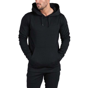 Sudadera con Capucha Negra Transpirable para Hombre 2024, Ropa Deportiva Informal con Estampado de Logotipo Personalizado, Talla Grande para Adultos - Product Image 1