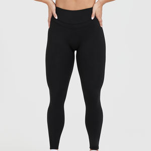 Pantalones de Yoga de cintura alta para mujer con diseño de moda sólido Leggings ajustados para Tik Tok Scrunch Workout Sportswear - Product Image 1