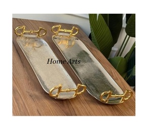 ถาดเสิร์ฟอาหารเครื่องครัวสแตนเลสสีทองถาดเสิร์ฟ - Product Image 3