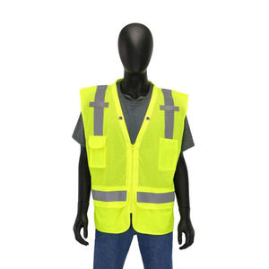 Chaleco reflectante de seguridad de alta visibilidad al por mayor con bolsillo hecho en el mejor material chaleco de seguridad - Product Image 5