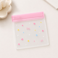 Sacs Ziplock en EVA avec logo personnalisé, givrés, réutilisables, pour emballage de bijoux, pochettes en EVA pour boucles d'oreilles, bagues, emballage de boutique, OEM/ODM
