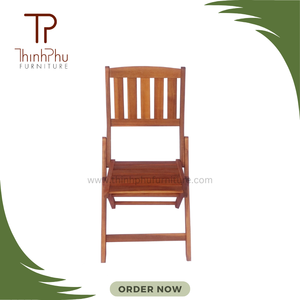 Silla de jardín plegable de madera hecha en Vietnam para comedor al aire libre para restaurante, hotel y cocina, muebles de madera de calidad - Product Image 5