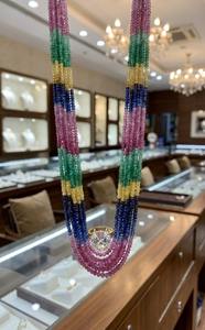 Perles rondes en saphir multi-couleurs de qualité supérieure, qualité supérieure, pierre faite à la main, 4-6 mm, certifiées par un tiers pour une utilisation en stylo, Mehrajudin - Product Image 4