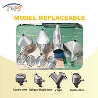 Eenvoudige bediening V-vormige menger 5L voedselveilige mixer met pomp voor het mengen van groenten, fruit, eiwitpoeder en wasmiddel