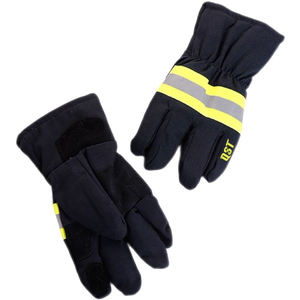 Guantes de Bombero Profesionales QST, Resistentes al Calor y las Llamas, Forrados, Resistentes al Agua, de Cuero de Gamuza Completa para Conductor - Product Image 3