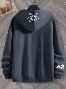 Sudadera con capucha de lana con gráfico térmico, sudadera unisex, jersey con bolsillo, sudadera cómoda con capucha, - Product Image 6