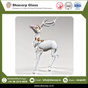 Último diseño hermoso vidrio hecho jugando querido Animal estatua de cristal figuritas para regalo y decoración del hogar - Product Image 2