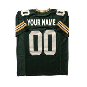 Diseño de llegada Camiseta de fútbol americano de secado rápido 100% Poliéster Número de nombre personalizado Transpirable Corto Profesional Sublimado - Product Image 4