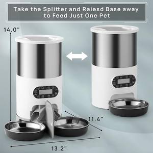 Homefeet ที่ให้อาหารสัตว์เลี้ยงอัตโนมัติ HM602A สแตนเลสชามคู่จอแสดงผล LCD มือถือ/Wi-Fi แอปควบคุมส่วนใหญ่ - Product Image 2