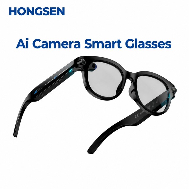 8MP Camera AI Translation Smart Glasses Goggles POV Video Safety Sports Sunglasses for Men Outdoor