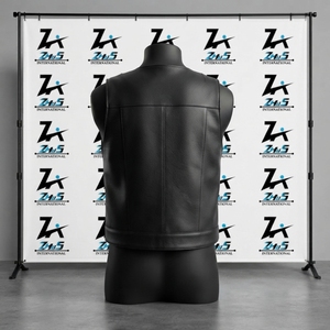 Chaleco de Cuero Genuino para Hombre, Estilo Motero, con Cierre, de la Tienda Online del Club de Motocicletas Black, Precio al por Mayor - Product Image 2