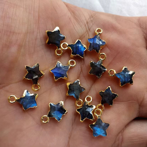 Hecho a mano citrino labradorita piedra preciosa colgante Metal latón 15To25MM diseñador de moda joyería Natural para regalo de aniversario para ella - Product Image 1