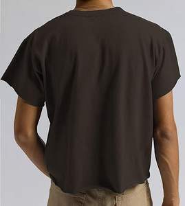 T-shirts pour hommes à col rond, manches courtes, de haute qualité, streetwear d'été, décontractés, 100% coton, tissu Oxford, 300g, séchage rapide, uni - Product Image 2