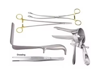 Kit d'instruments de diagnostic vétérinaire professionnel en acier inoxydable de qualité médicale pour l'insertion et l'extraction d'IUD