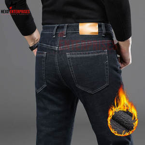 Pantalones vaqueros de buena calidad 2024, venta al por mayor, pantalones vaqueros transpirables personalizados azules y negros, pantalones vaqueros holgados informales de algodón de talla grande para hombre - Product Image 4