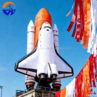 Avion/Raquette spatiale gonflable géante 2026, navette spatiale gonflable, impression de logo gratuite, décoration de fête à thème extérieur pour publicité événementielle