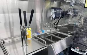 Remorque de camion de nourriture mobile en acier inoxydable pour les collations - Product Image 6