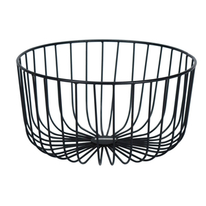 Panier à fruits en fil métallique Grands paniers de rangement ronds pour pain Bol à fruits en fil métallique Support de légumes pour collations déco - Product Image 1