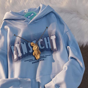 Wholesale 2024 Customizable Plus Size Korean Style Winter <b>Hoodie</b> High Quality Cotton Casual Hooded <b>Sweatshirts</b> for <b>Women</b> - Product Image 2