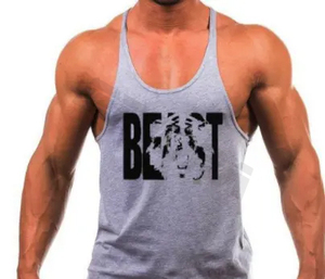 เสื้อกล้ามสำหรับออกกำลังกายผ้าคอตตอนสีขาวไร้รอยต่อสำหรับผู้ชายเสื้อกล้ามแบบถักสำหรับฝึกเพาะกาย - Product Image 5