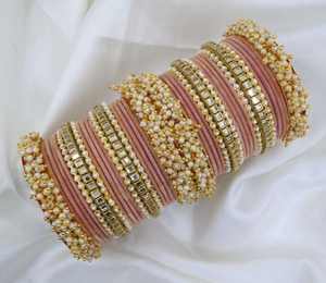 Prix de gros, faible MOQ, ensembles de bracelets en verre de velours pour femmes et filles, meilleure qualité, bracelets faits à la main pour mariage, tenue de soirée et Eid - Product Image 3