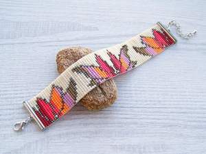 Pulseras de cuentas de semillas Pulseras hechas a mano Joyería con cuentas Pulseras únicas Cuentas de semillas reales hechas a mano completas - Product Image 3