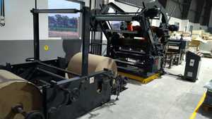 BOXMAC Accionamiento eléctrico de alta velocidad Doble perfil Senior Fingerless Paper Corrugation Machine Set Nuevas máquinas de formación de embalaje - Product Image 4