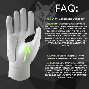 Premium JaxStyle Guantes de bateo de béisbol 100% Premium Cabretta Guantes de bateo de cuero Profesional Unisex Softball Guantes de bateo - Product Image 5