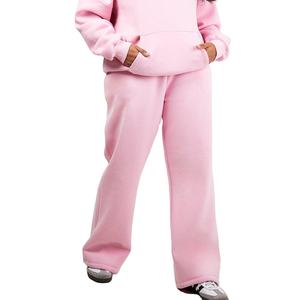 Chándal personalizado Mujer 100% algodón Liso Entrenamiento deportivo y jogging Venta al por mayor Chándales de color rosa para mujer 2025 - Product Image 4