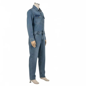 Combinaison à imprimé numérique lavée antistatique, tissu doux, respirant, une pièce, ajustement confortable, vêtements pour femmes, tenue tendance - Product Image 3