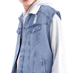 Chaleco Vaquero Informal de Verano para Hombre, 100% Algodón, Ligero, de Secado Rápido, Transpirable, Venta al por Mayor - Product Image 6