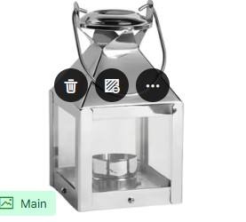 Linterna hexagonal de acero inoxidable con paneles de vidrio, perfecta para decoración interior y exterior, centro de mesa de boda e iluminación festiva - Product Image 6