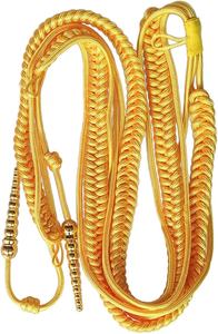 Aiguillette hombro CordTraditional trenzado hombro insignia uniforme Cosplay accesorio disfraz DIY ropa decoraciones, como se muestra - Product Image 3