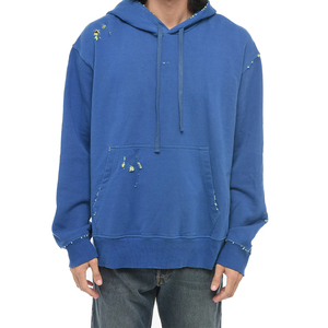 Vente en gros : Sweat à capuche zippé en molleton (coton/polyester) respirant et léger, style streetwear tendance et déchiré - Product Image 6