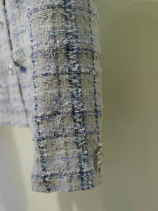 Chaqueta de invierno de lana de lujo informal elegante para mujer, Tweed de Jade de alta calidad con capucha, estampado de punto de moda, poliéster transpirable hecho - Product Image 3