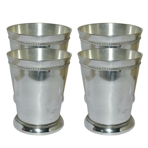 Tasses Julep en acier inoxydable avec revêtement argenté - Product Image 1